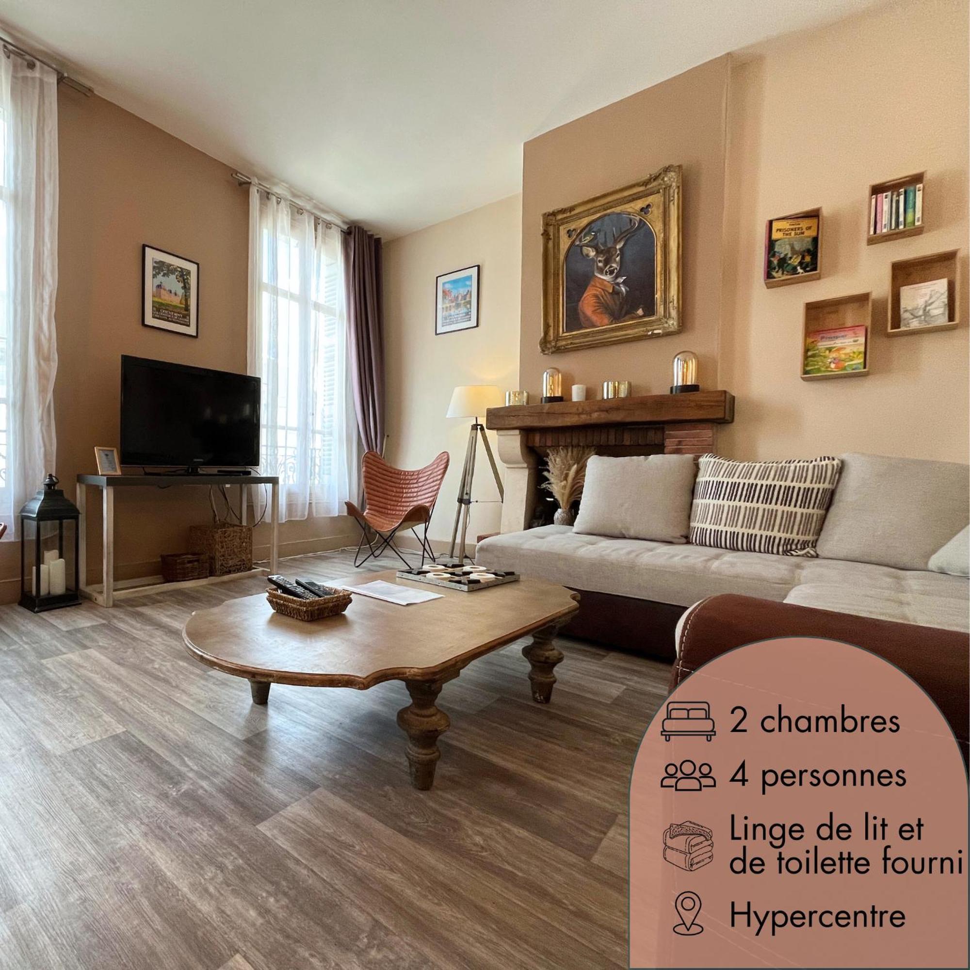Cote Chateau - Grand Appartement Au Coeur De 블루아 외부 사진